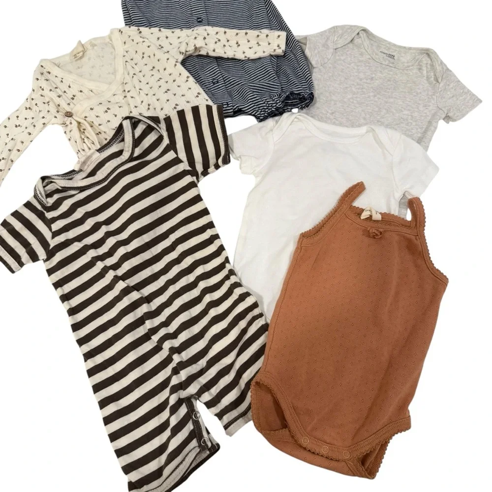 5 for $25!! Bundle of 6 Organic Cotton! Kate Quinn Snug Quincy Mae 3-6 Mo - Picture 4 of 8